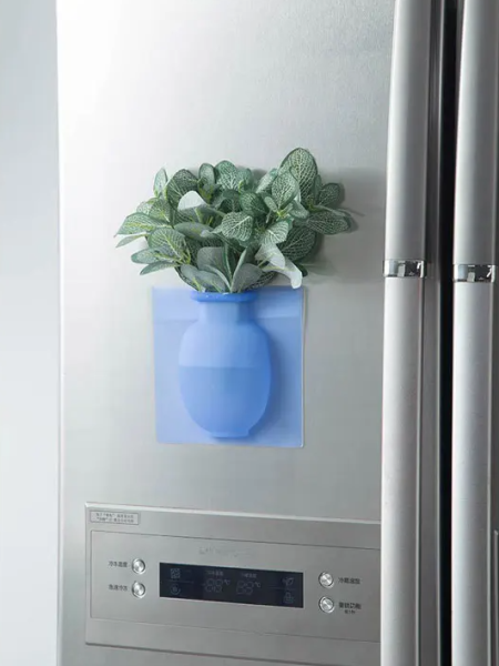 Настенная силиконовая ваза для цветов Magic Vase, многоразовая (без клея, гипоаллергенный материал)